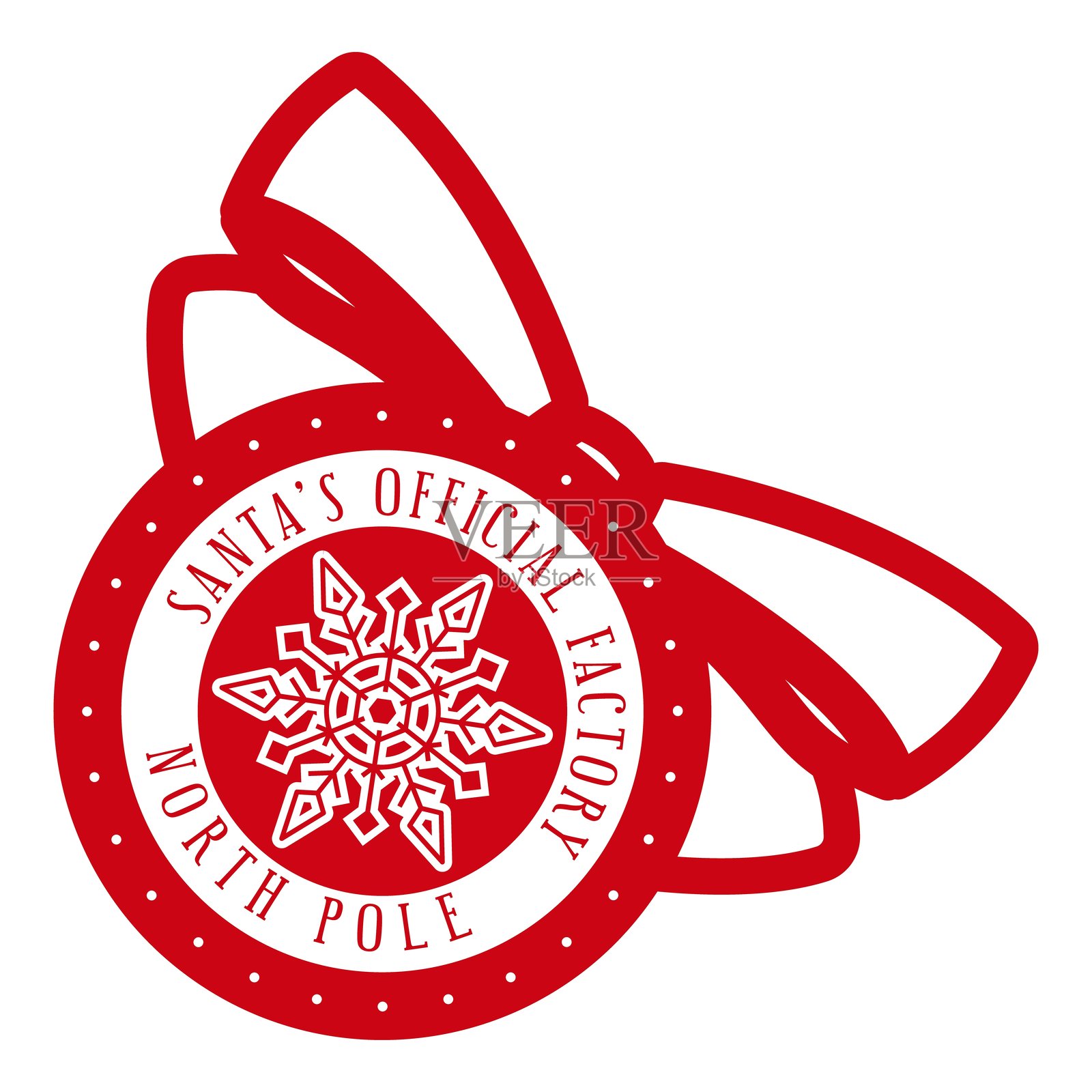 圣诞老人官方工厂。插画图片素材