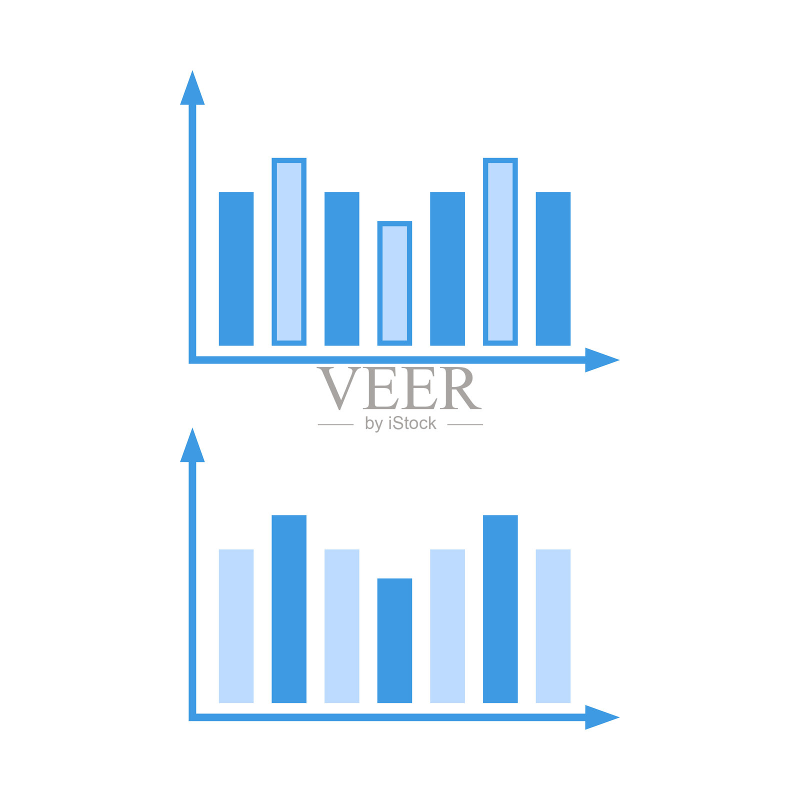 柱状图图标图形插图插画图片素材