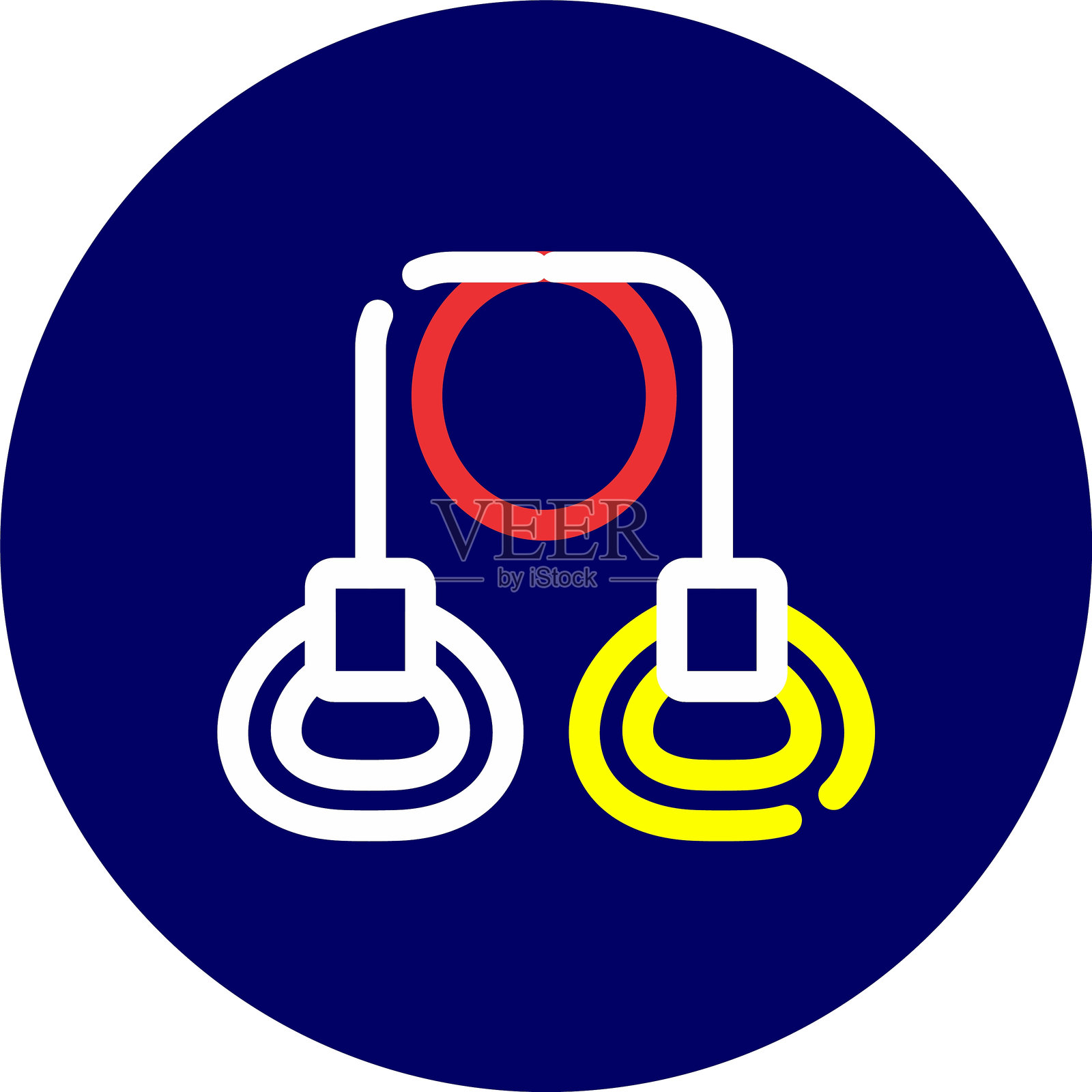 阻力带图标插画图片素材