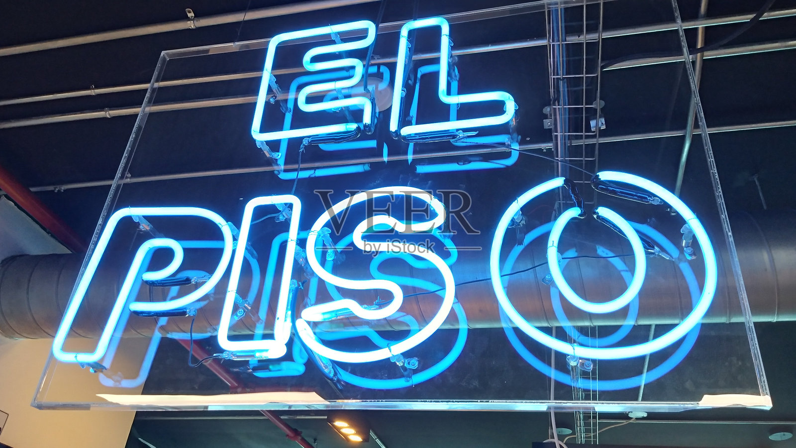 霓虹灯牌,信息:地板照片摄影图片