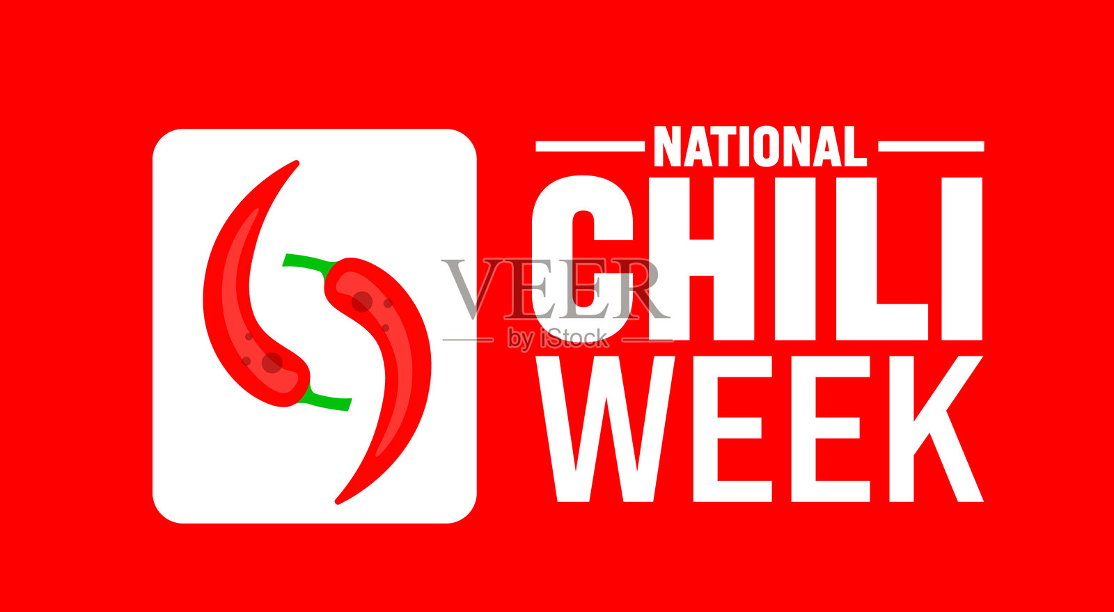 国家辣椒周背景或横幅设计模板每年十月举行。插画图片素材