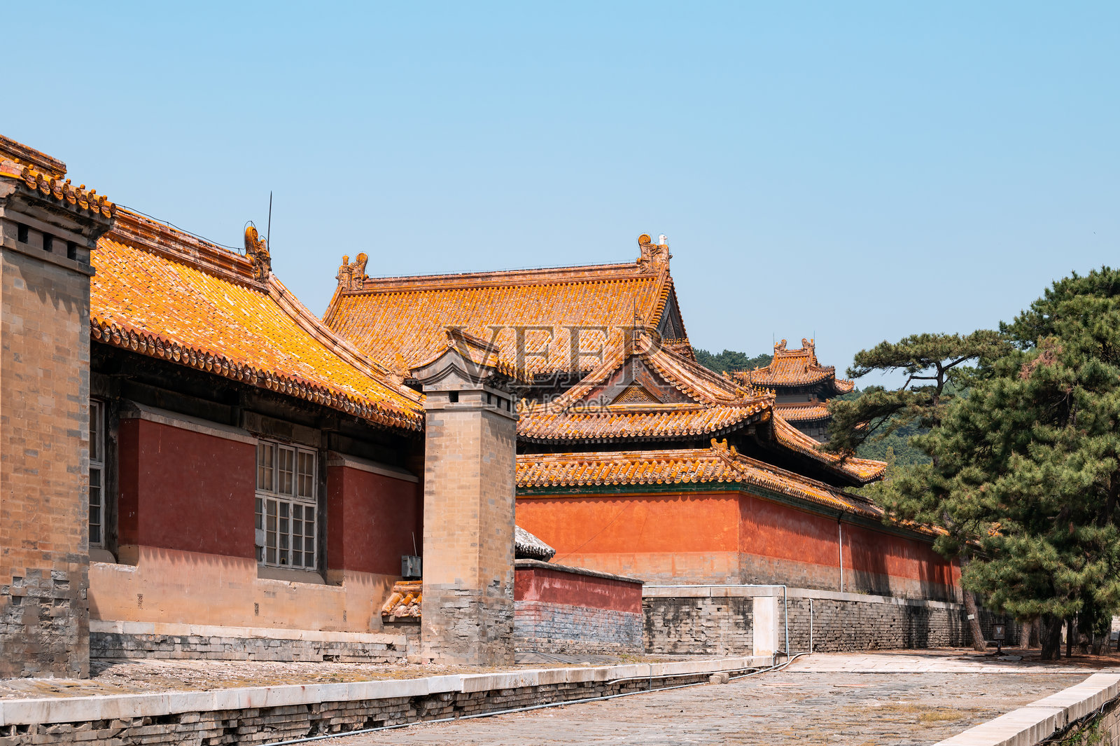 中国清朝帝王陵墓的建筑风格照片摄影图片