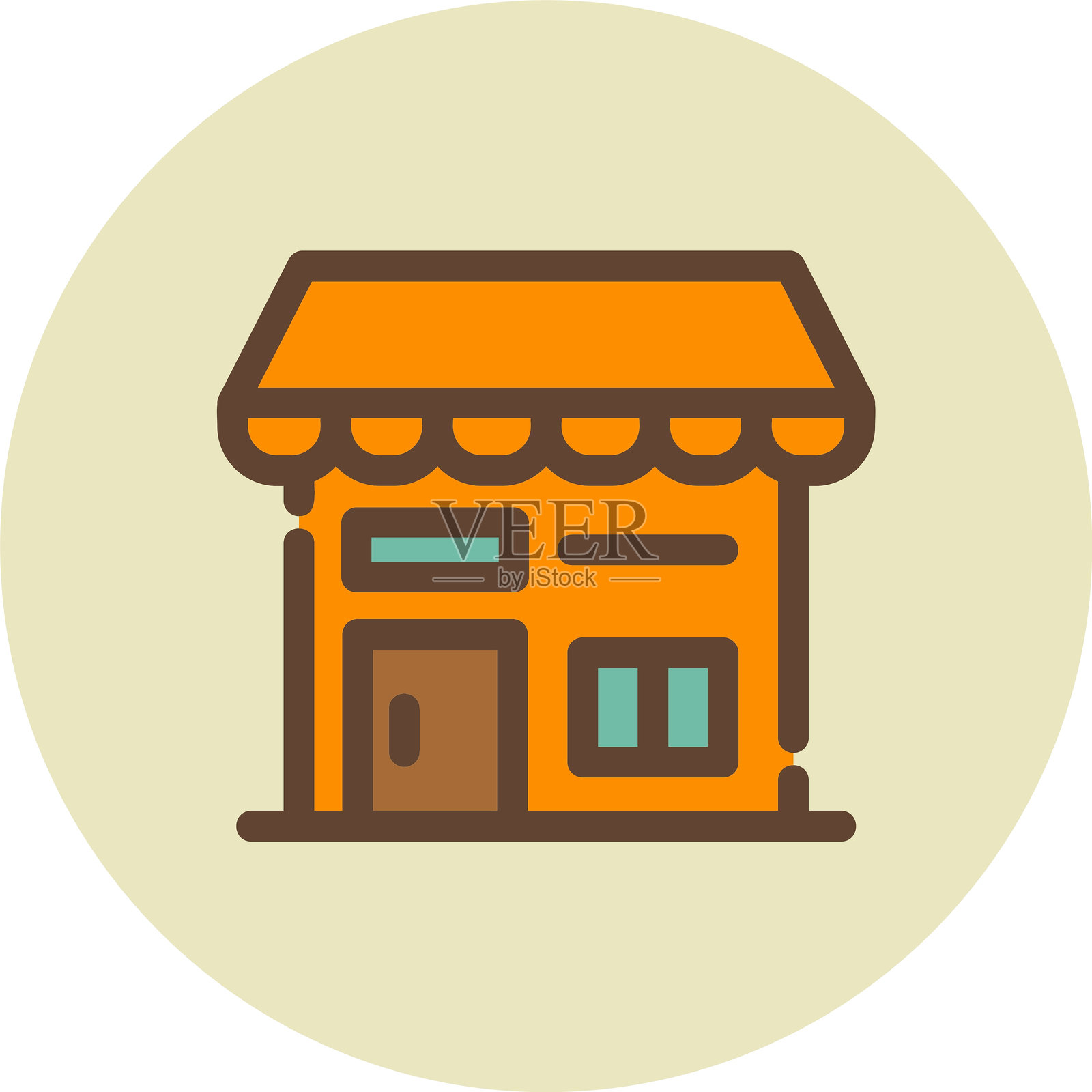 洗衣店图标插画图片素材