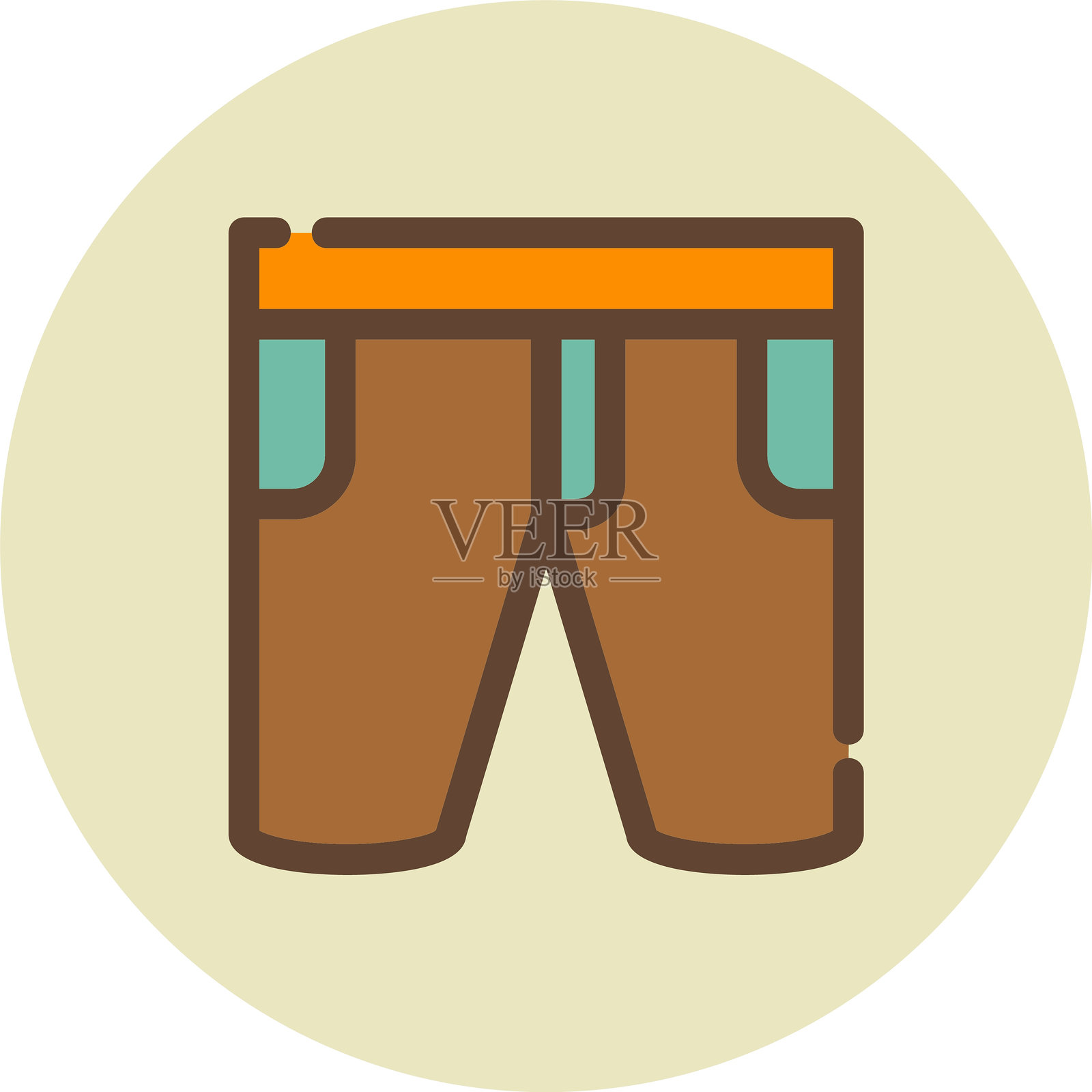 短裤图标插画图片素材