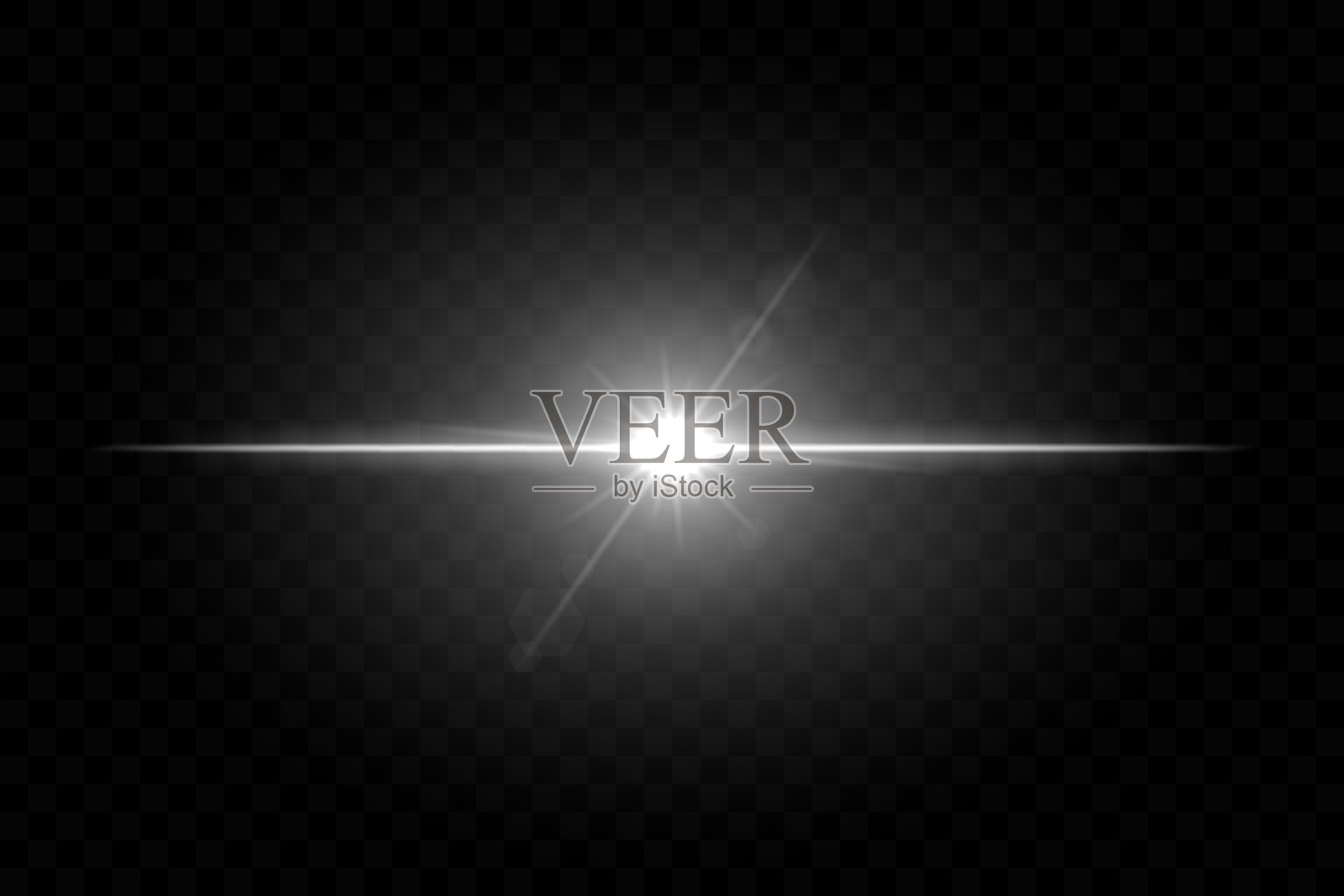 明亮的光晕。水平镜头光晕,紫色光芒,辐射光束,闪耀,星光效果,能量,抽象光效,闪烁,照明,发光线。插画图片素材