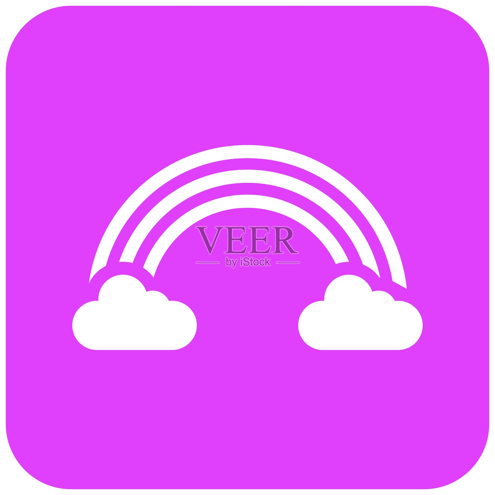 彩虹矢量图标设计插图插画图片素材