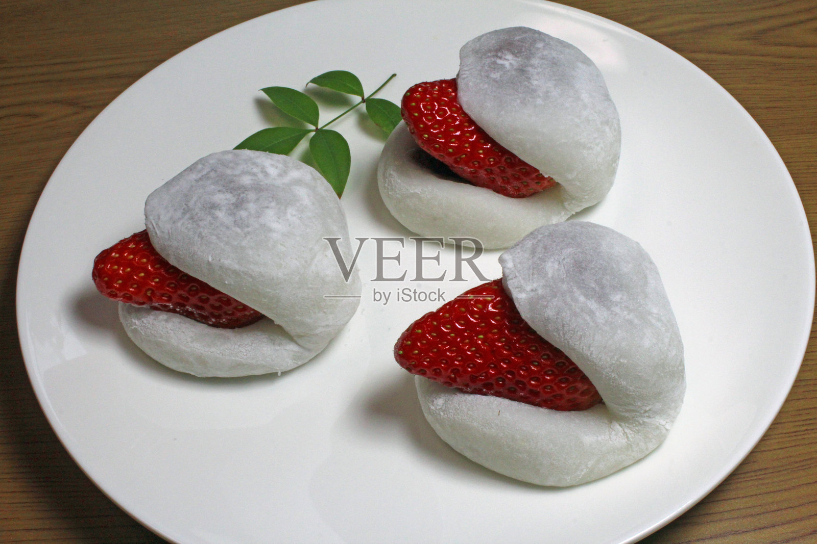 日本受欢迎的草莓大福照片摄影图片