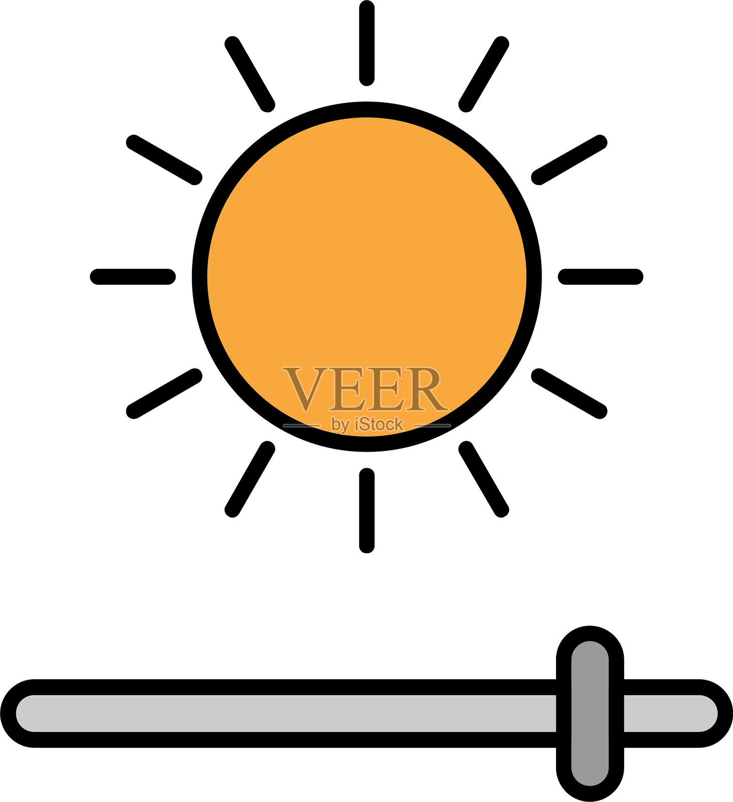 强度线填充图标设计插画图片素材