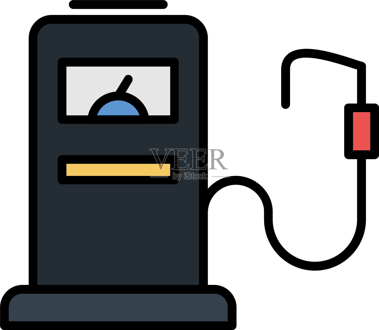 燃气管道填充图标设计插画图片素材