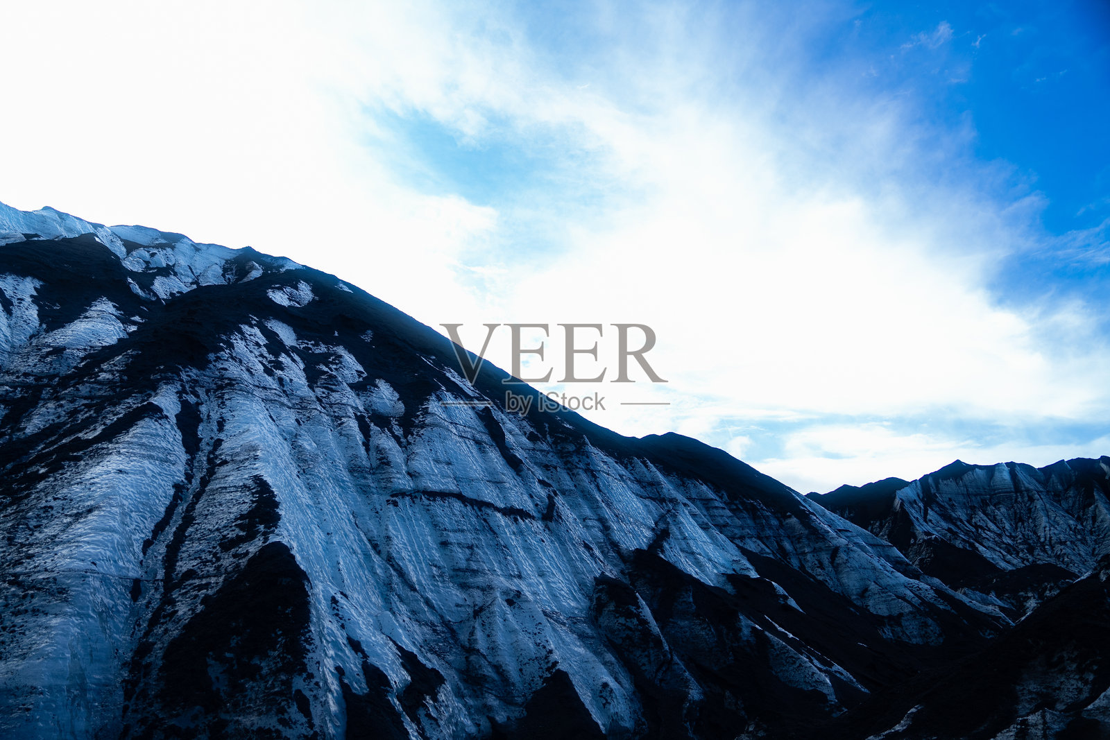 冰岛冰山攀登的美景照片摄影图片