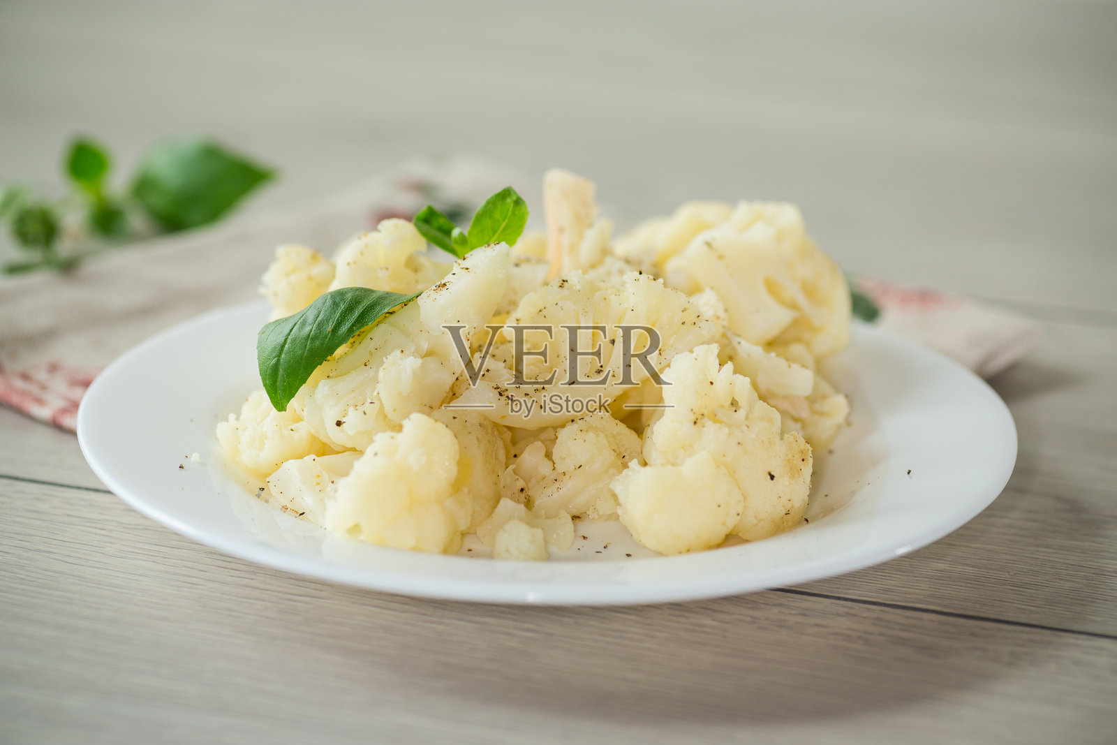 香料蒸花椰菜照片摄影图片