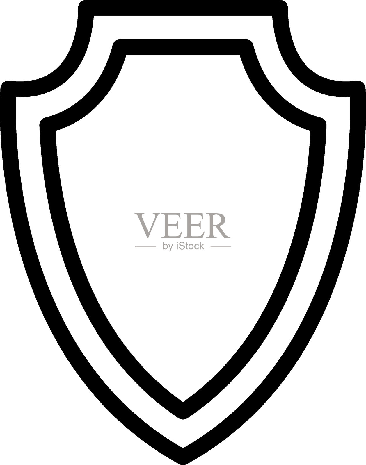 战争盾牌矢量设计图标风格插画图片素材