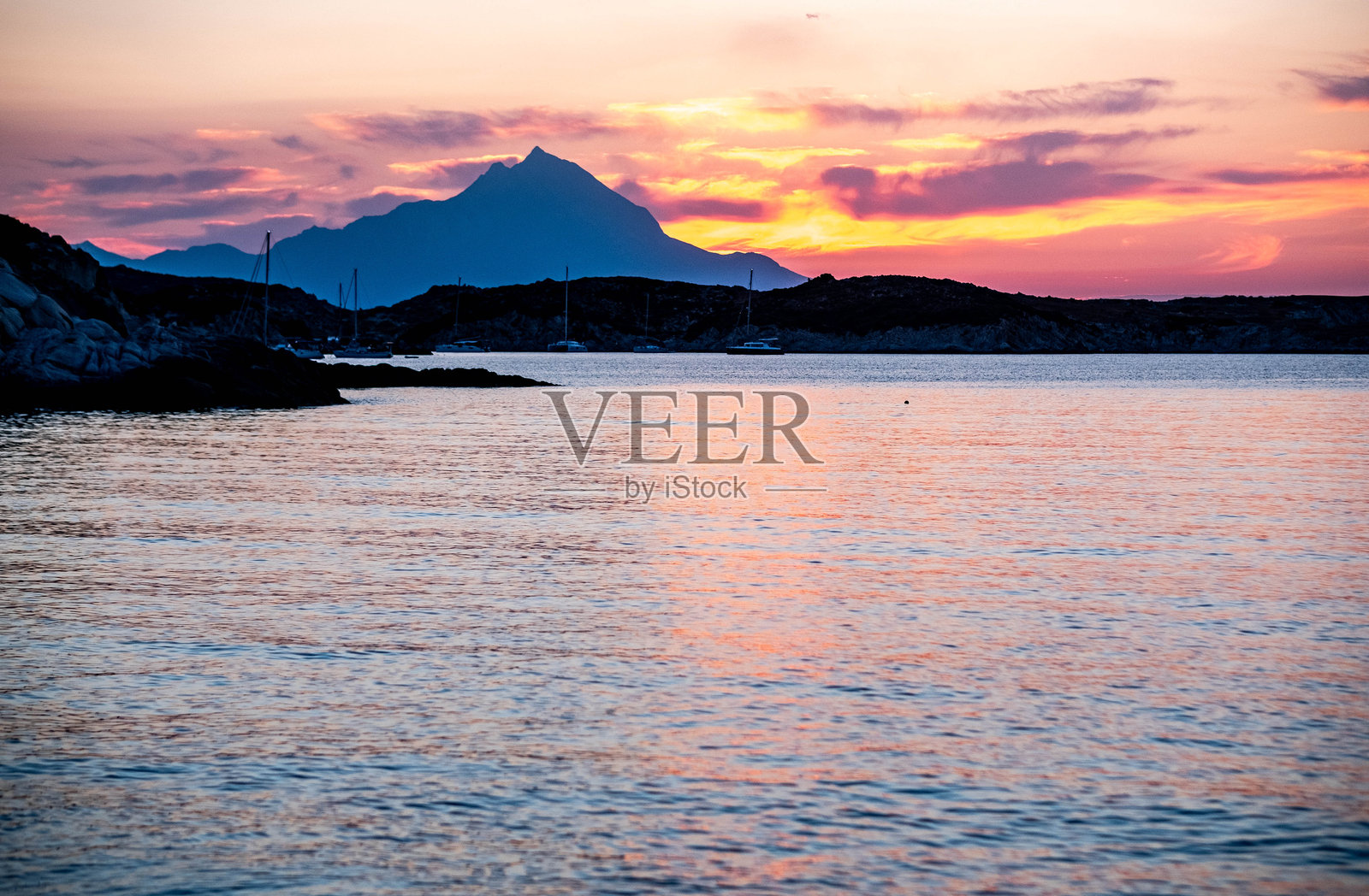 海边日落照片摄影图片