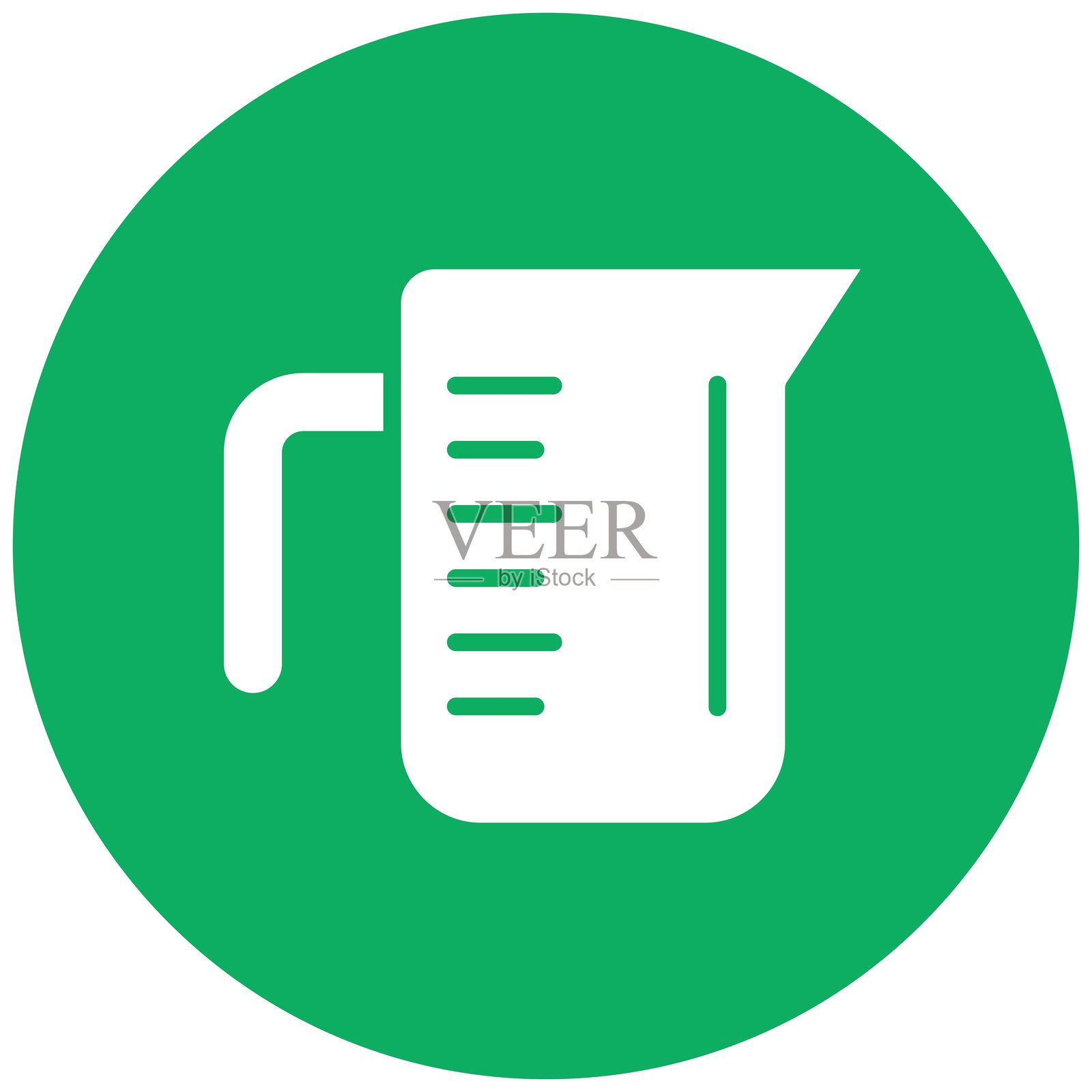 量杯矢量图标设计插图插画图片素材