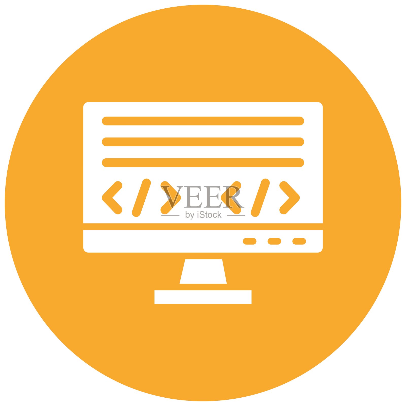 编码语言矢量图标设计插图插画图片素材