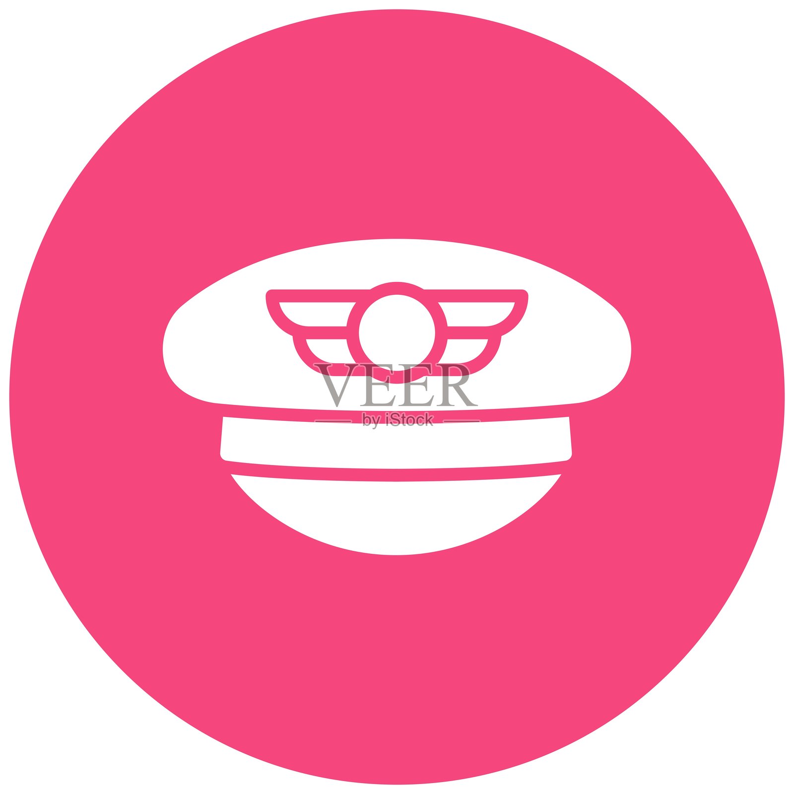 飞行员帽矢量图标设计插图插画图片素材