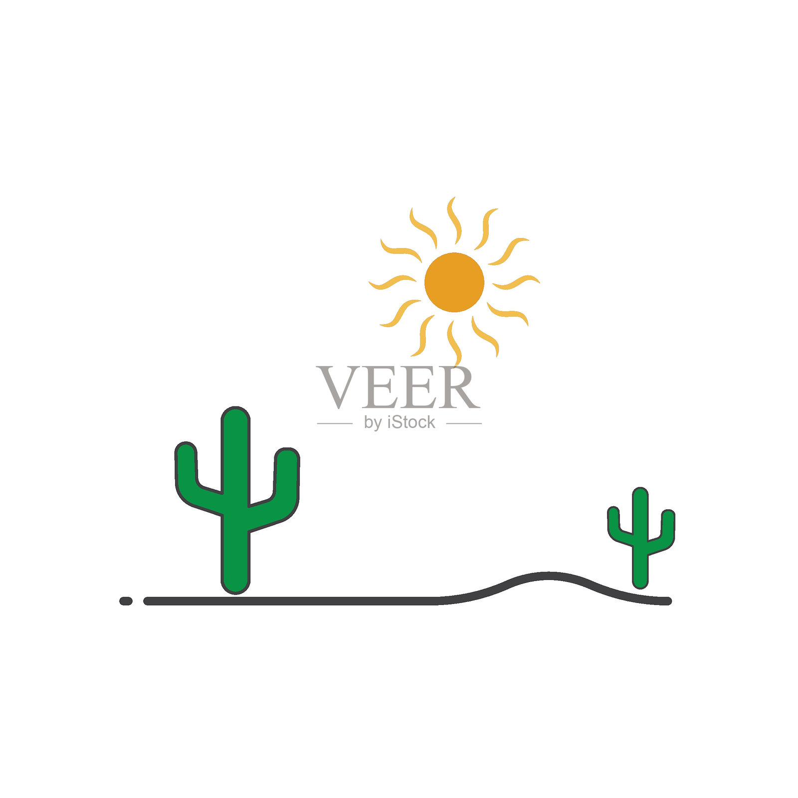 仙人掌标志图标插画图片素材