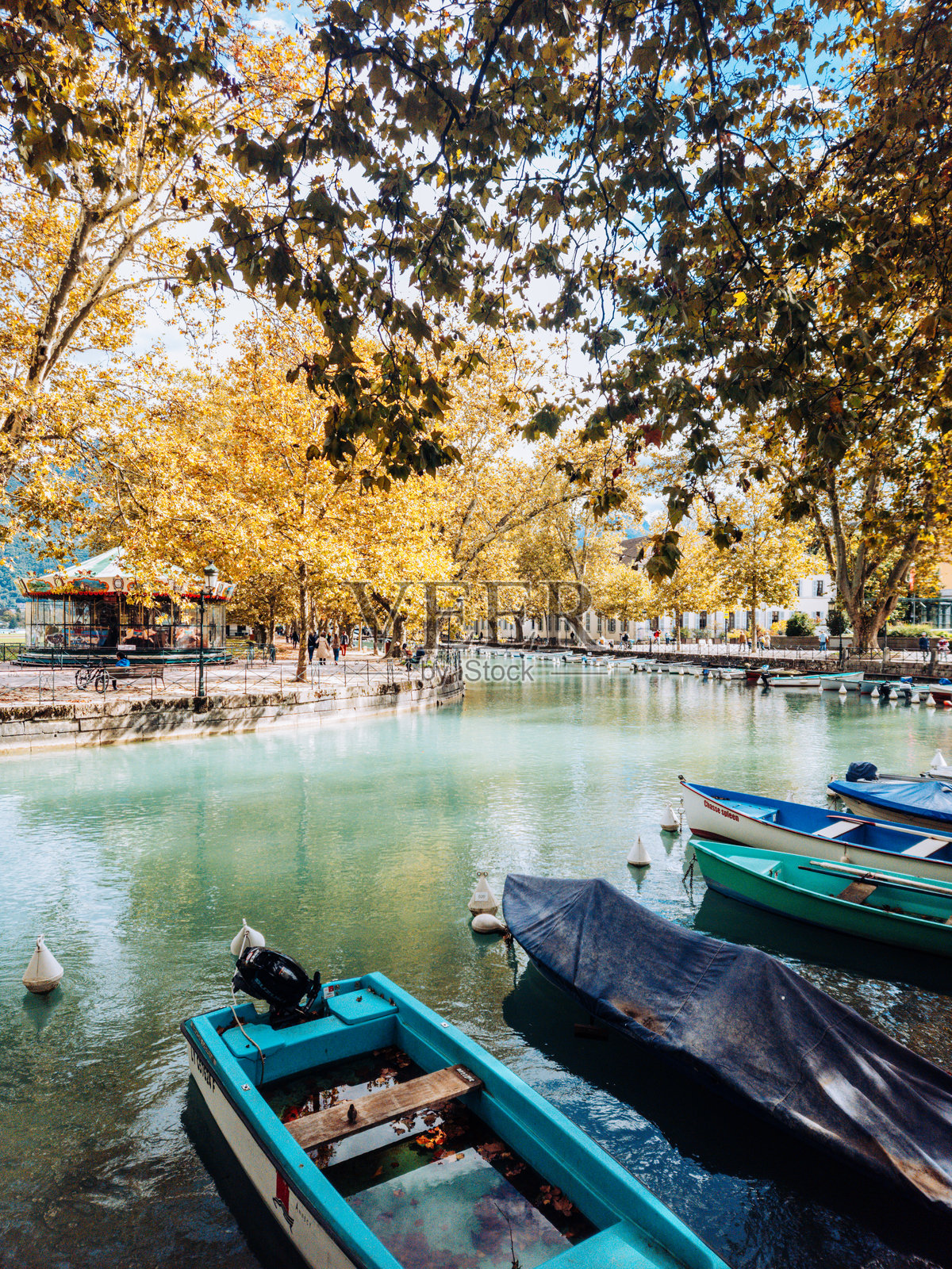 安纳西的秋天照片摄影图片