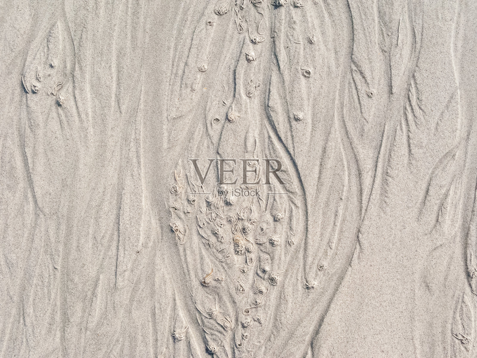 美丽的海滩湿沙图案照片摄影图片