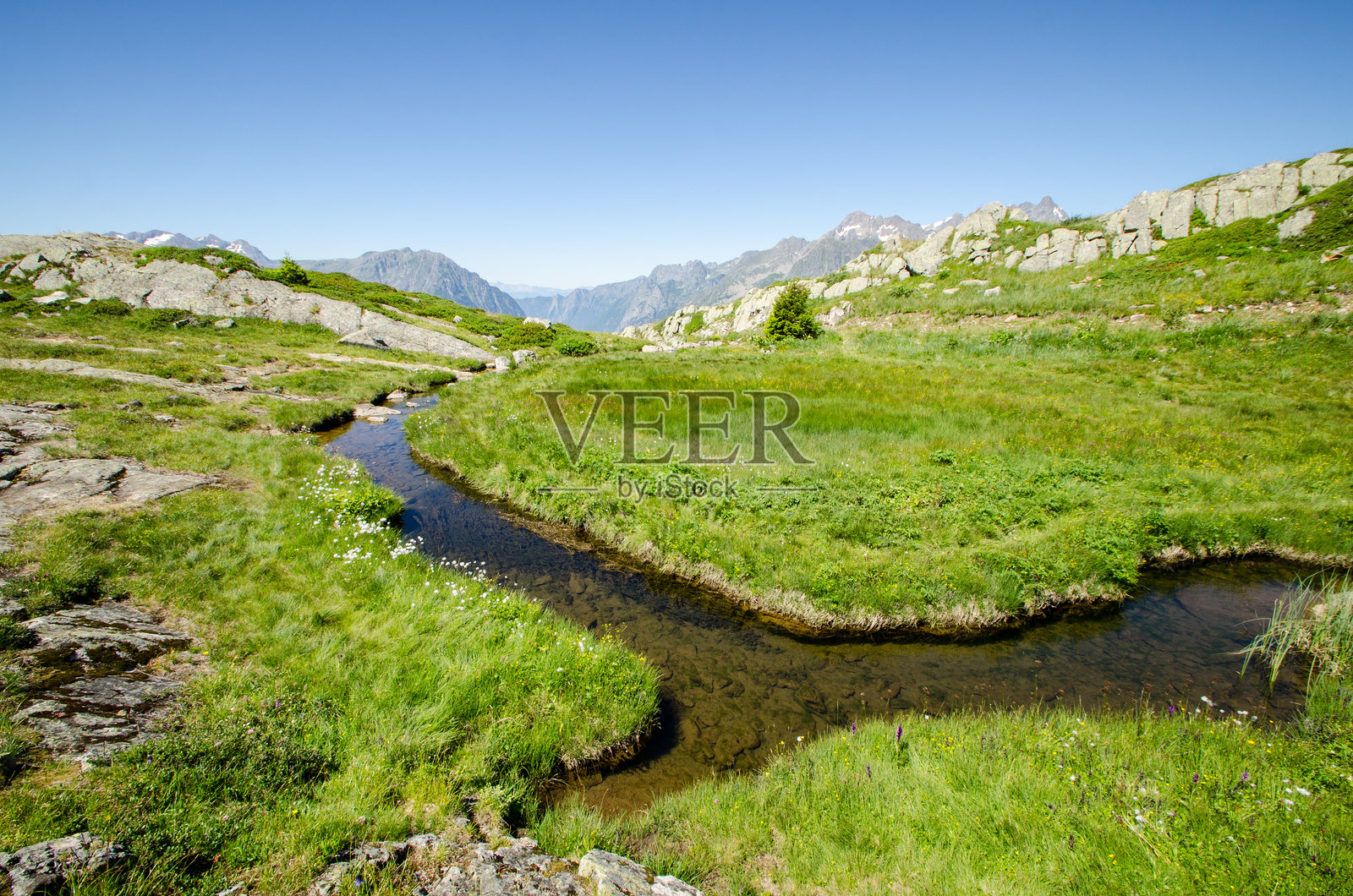 天空下的美丽土地景观照片摄影图片
