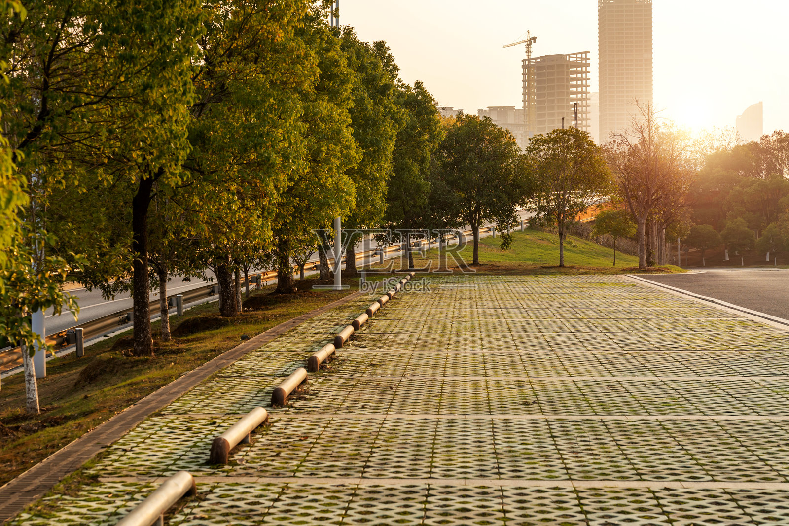 城市的日落照片摄影图片