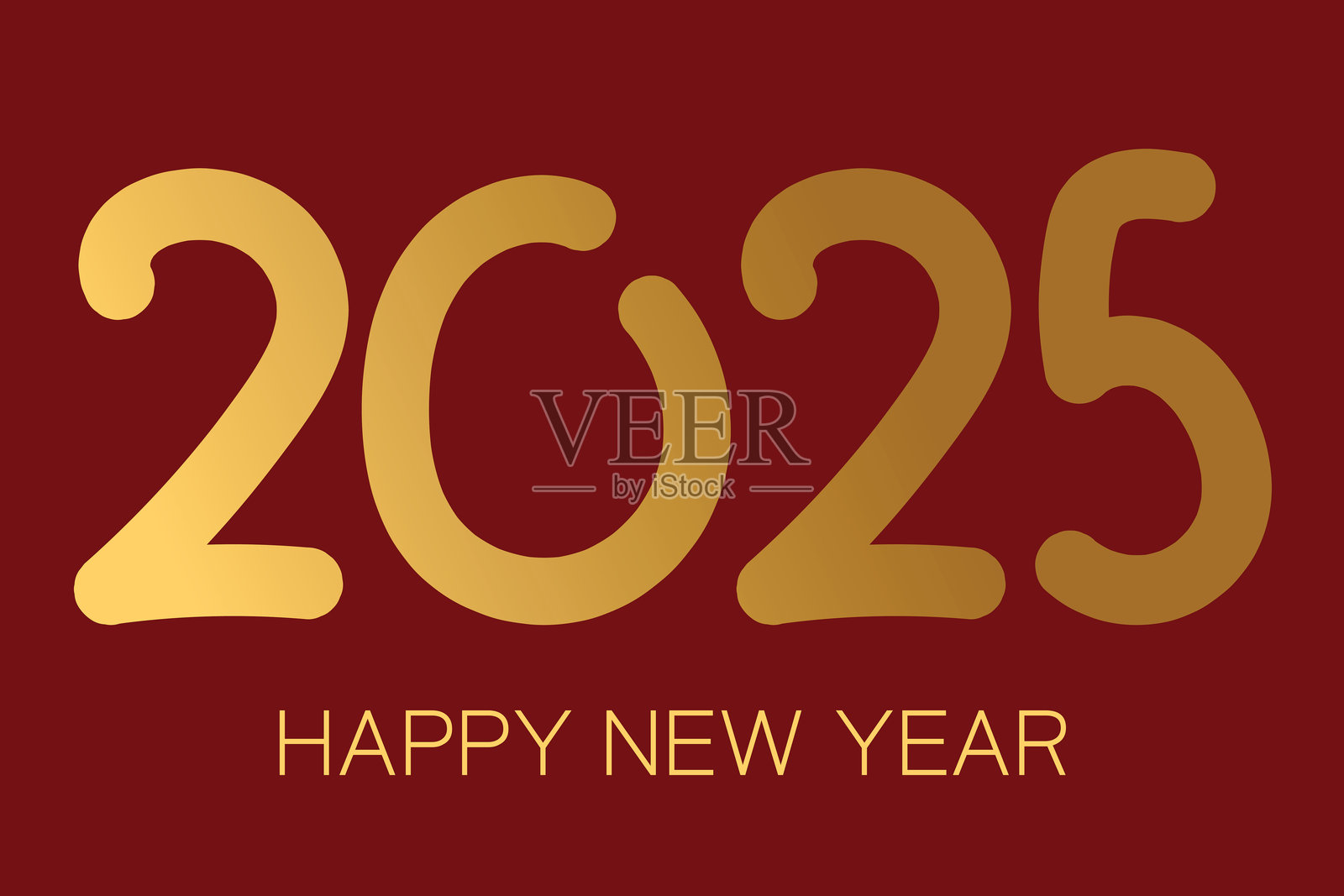 2025年新年快乐插图照片摄影图片