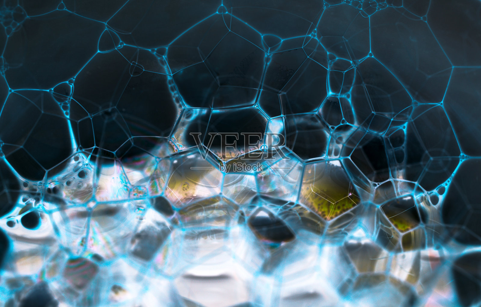 抽象背景与大量肥皂泡泡照片摄影图片