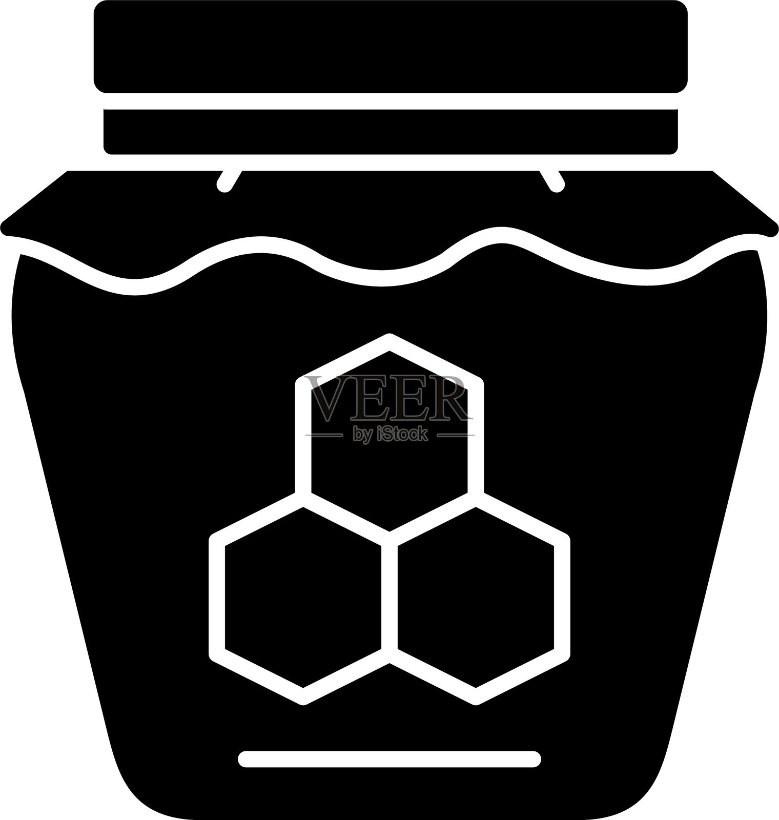 蜂蜜图标设计插画图片素材