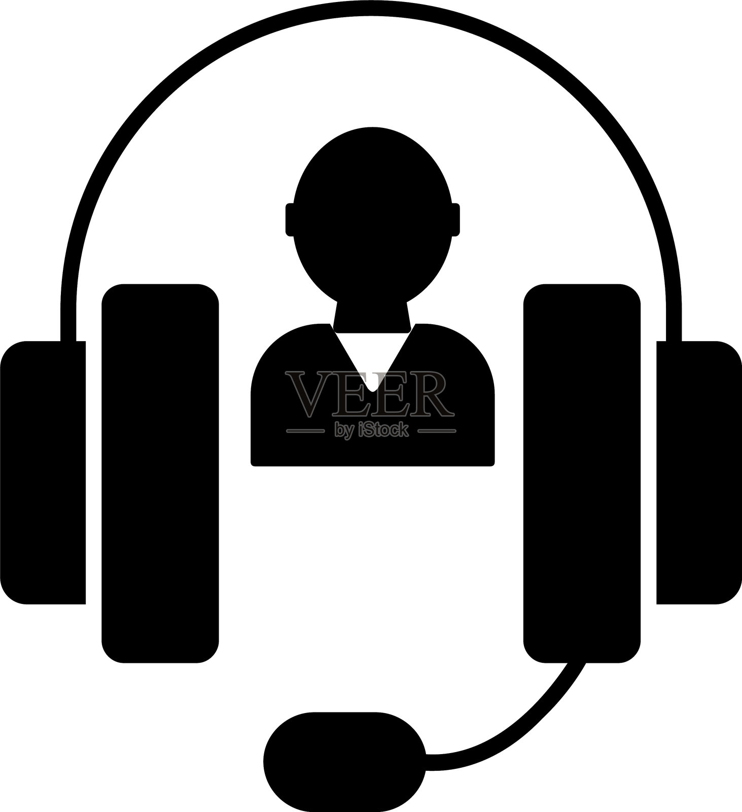 呼叫中心图标设计插画图片素材