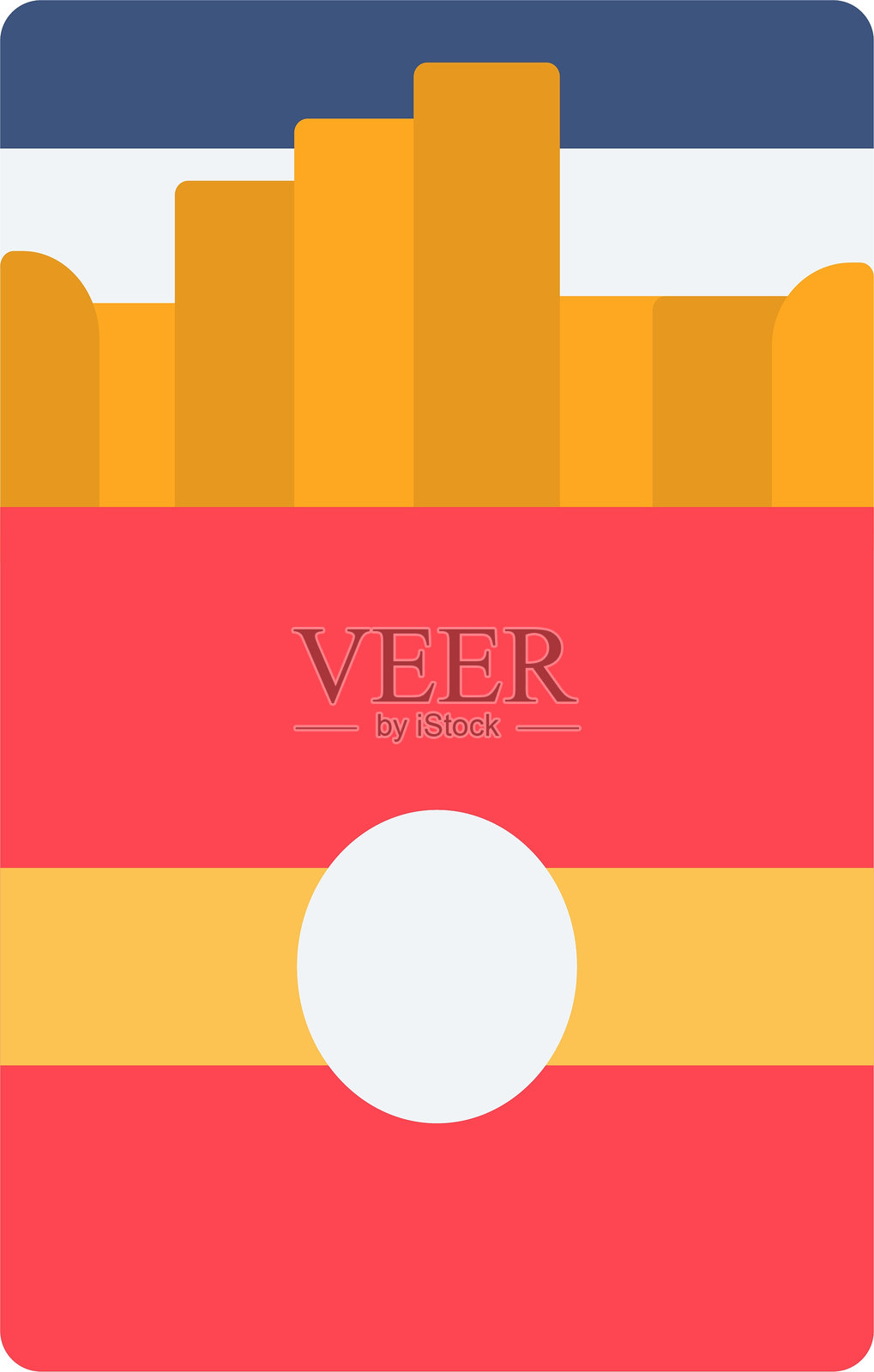 香烟包装扁平图标设计插画图片素材