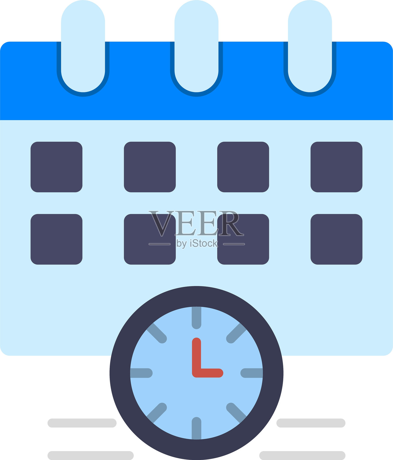 日程安排扁平图标设计插画图片素材