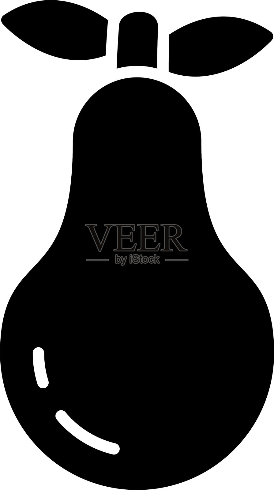 梨形图标设计插画图片素材