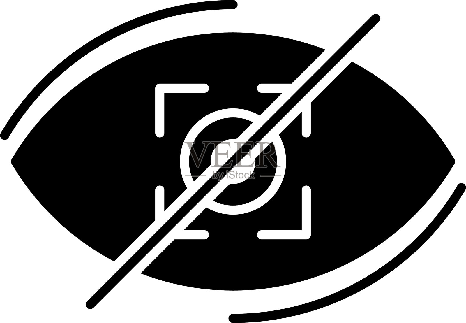 可见性关闭图标设计插画图片素材