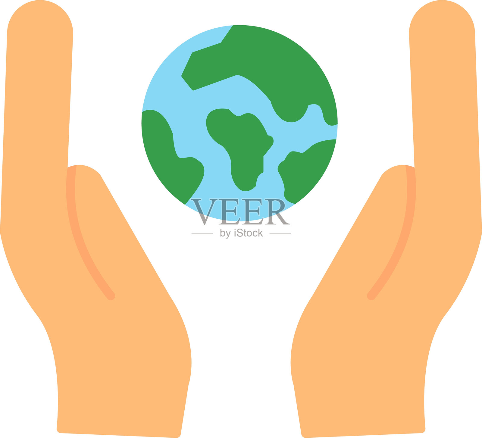 生态平面图标设计插画图片素材