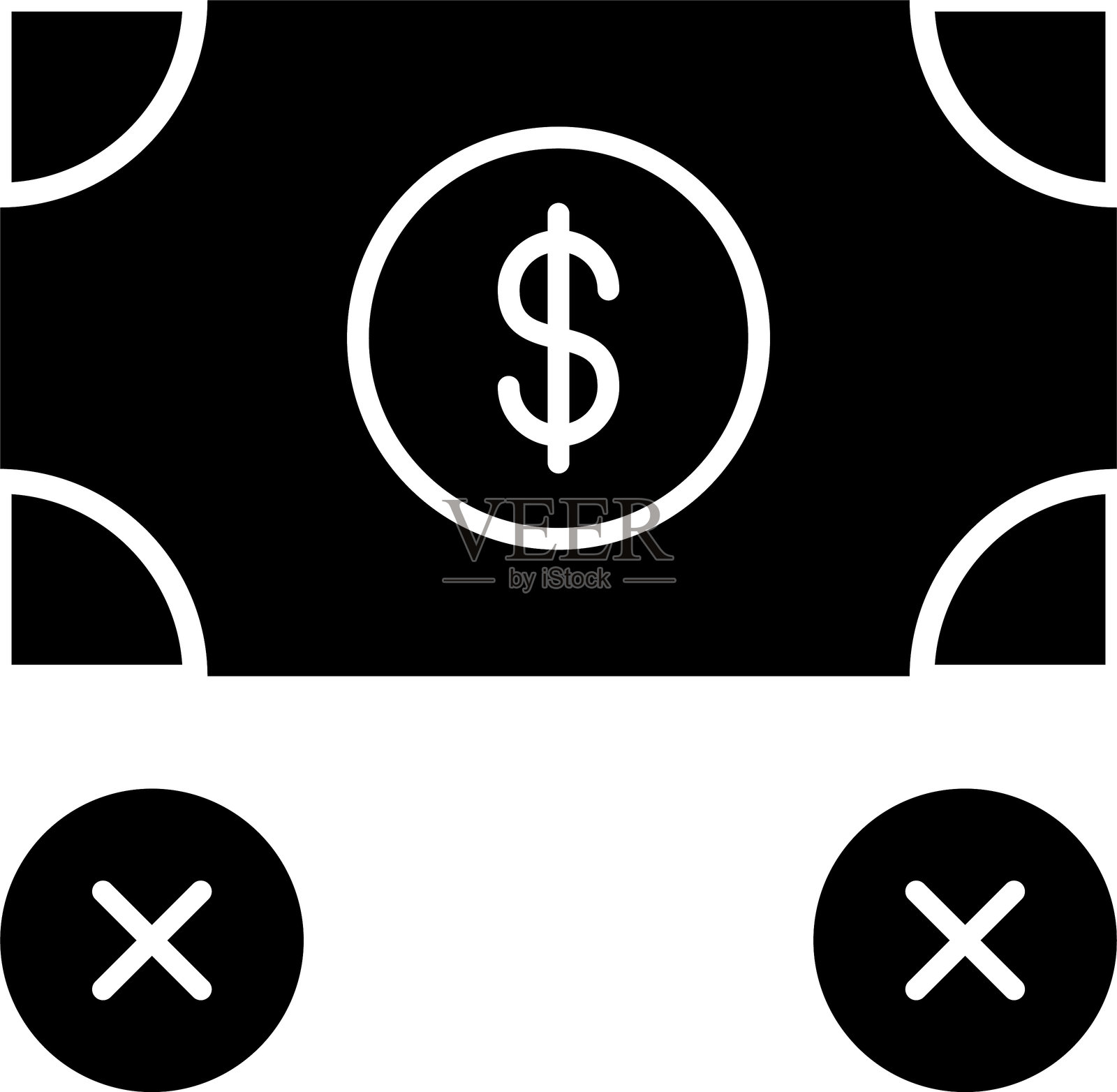 无钱图标设计插画图片素材