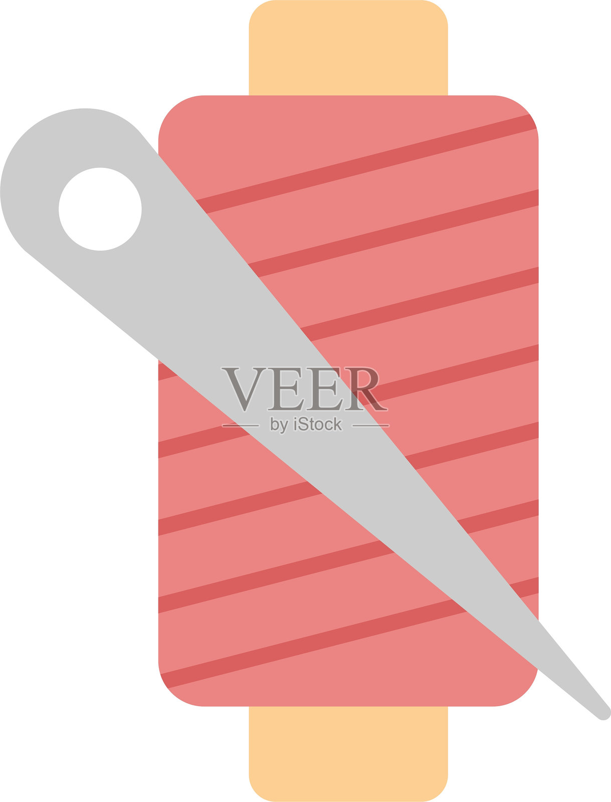 线圈扁平图标设计插画图片素材