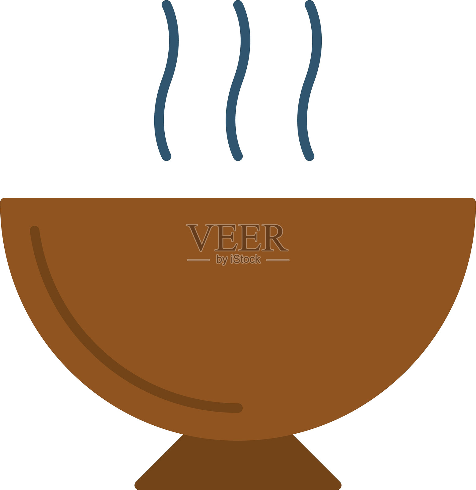 汤的扁平图标设计插画图片素材