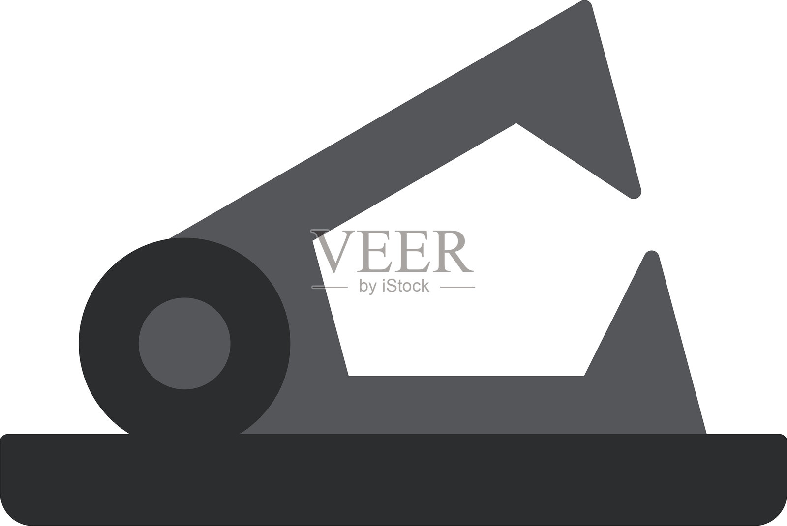 平面图标设计的订书机拆卸器插画图片素材