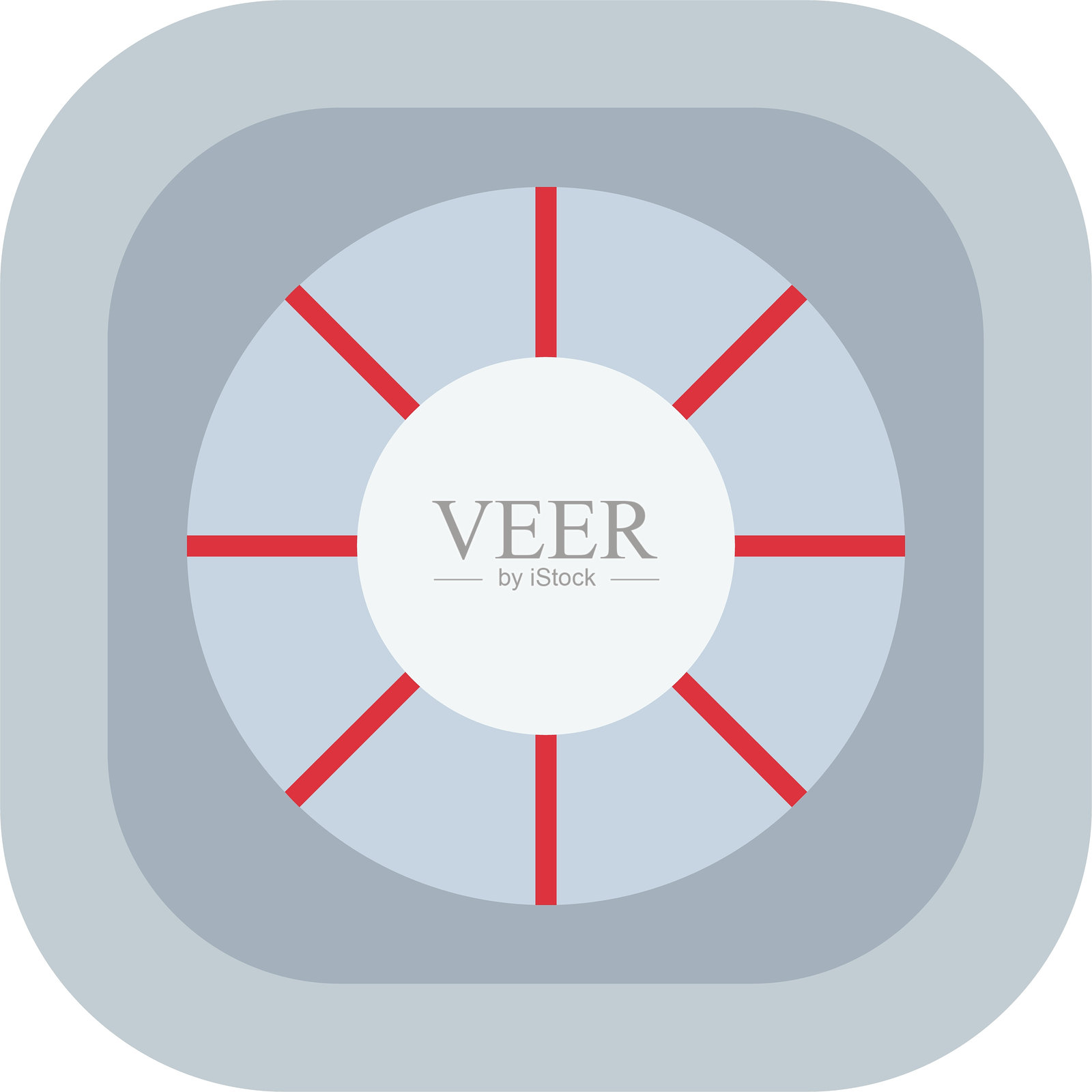 救生圈扁平图标设计插画图片素材