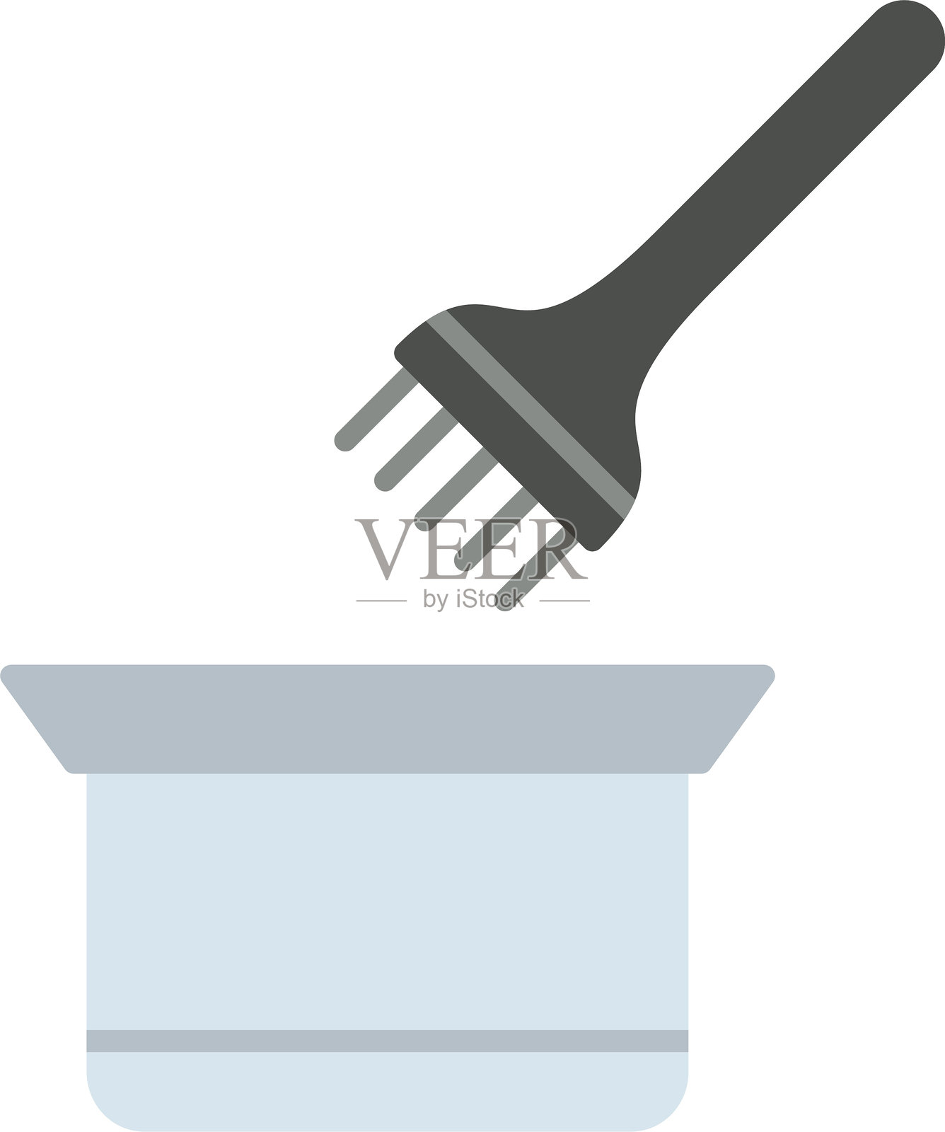 染发扁平图标设计插画图片素材