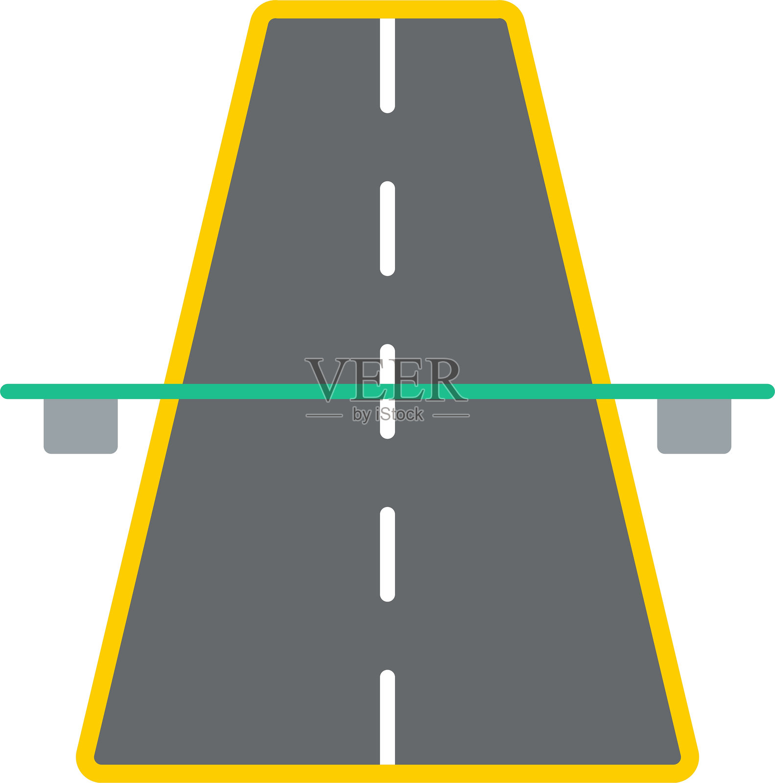 高速公路平面图标设计插画图片素材