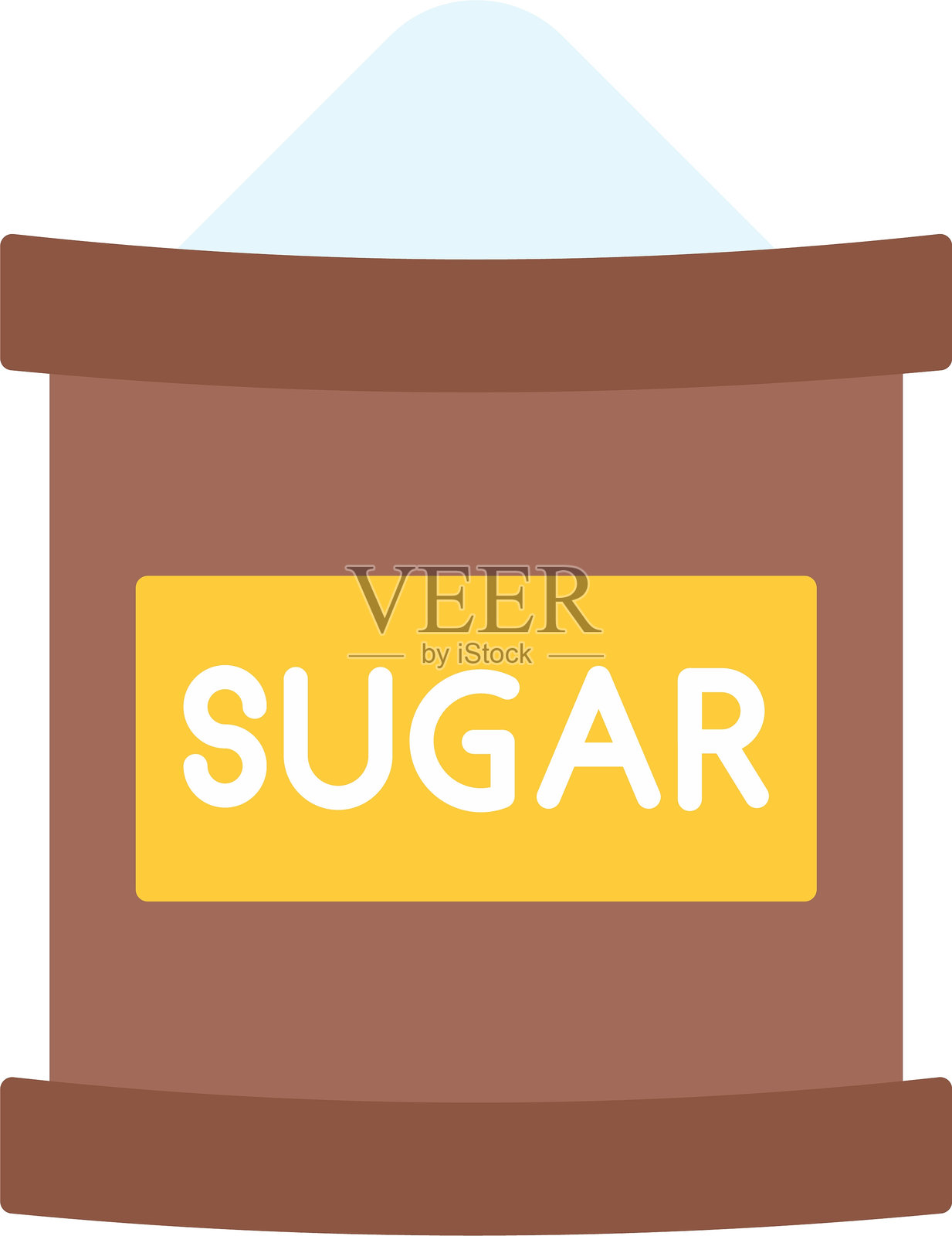 糖袋扁平图标设计插画图片素材