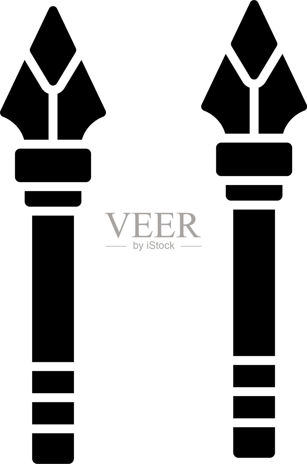 矛图标设计插画图片素材