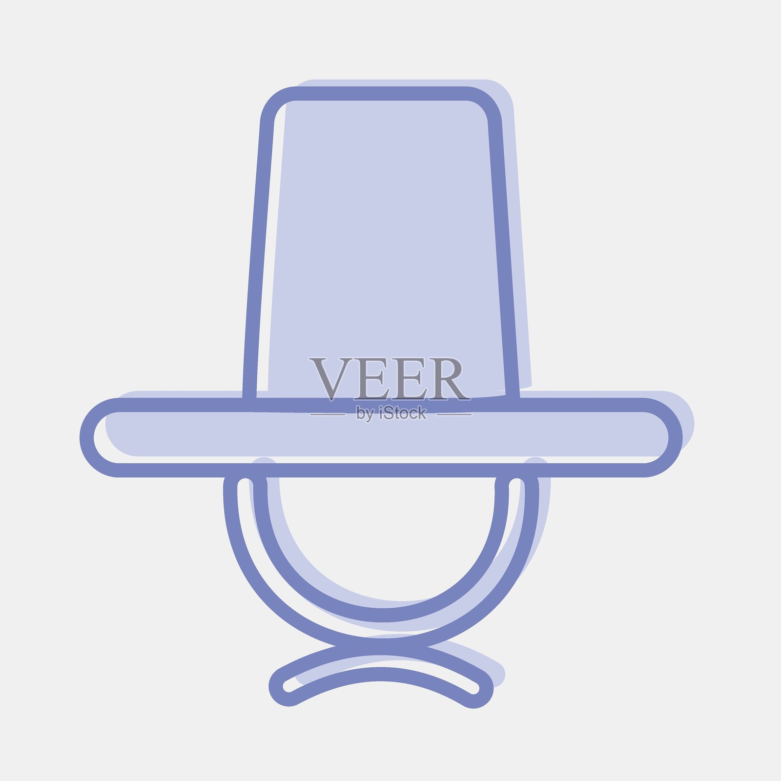 图标帽子。韩国元素。双色风格的图标。适合印刷、海报、标志、广告、信息图等。插画图片素材