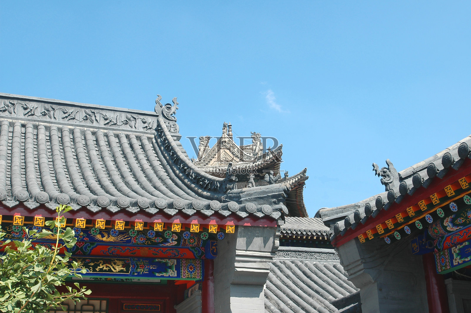 寺庙屋顶风格照片摄影图片