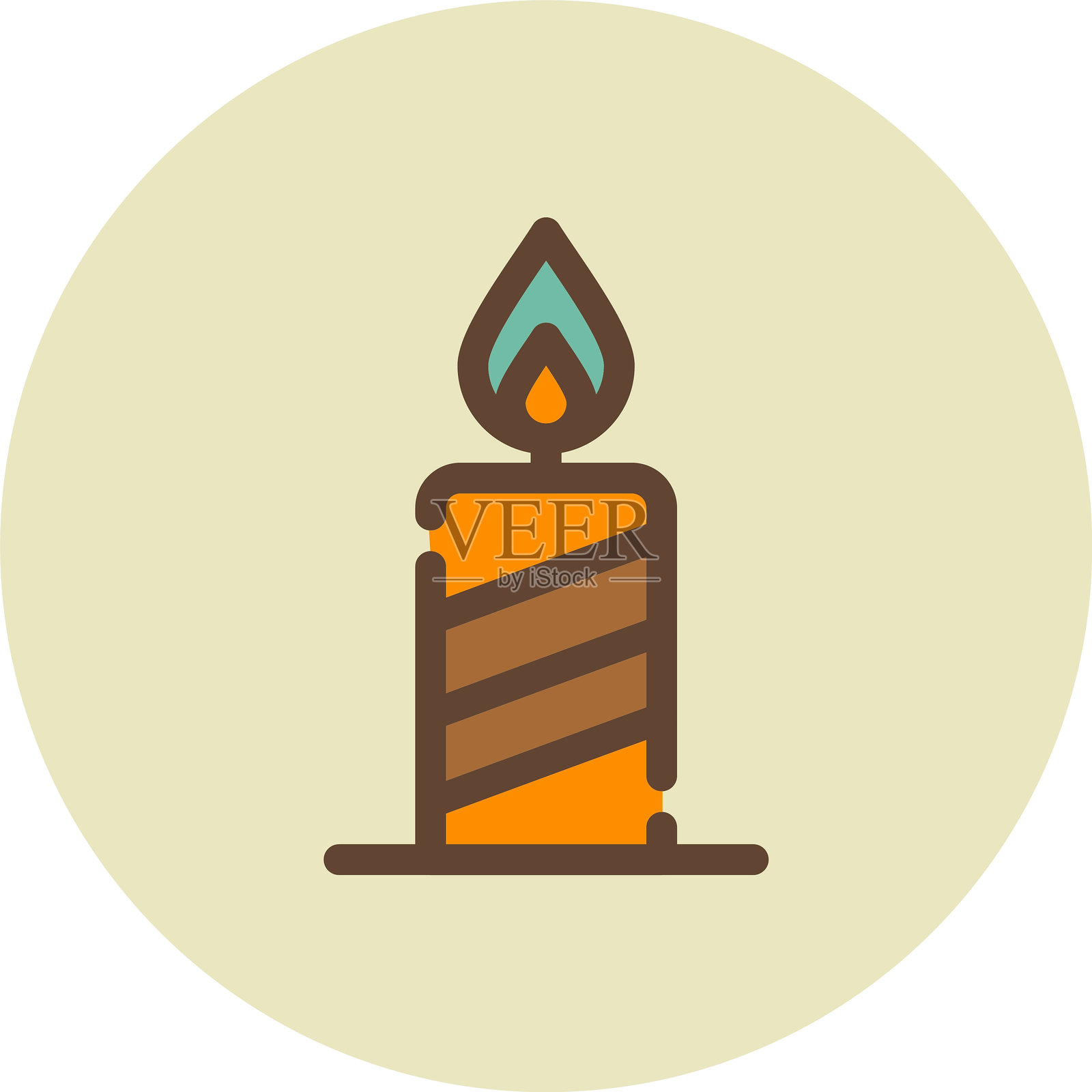 蜡烛图标插画图片素材