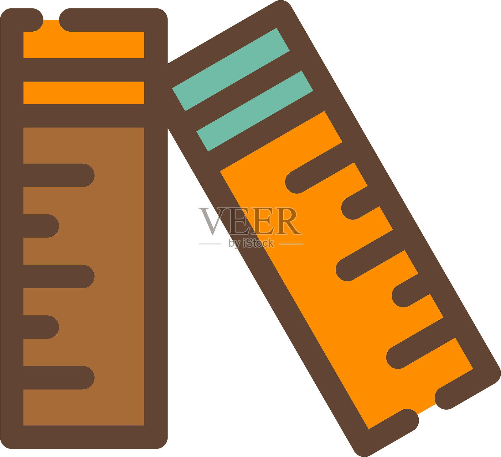 测量图标插画图片素材