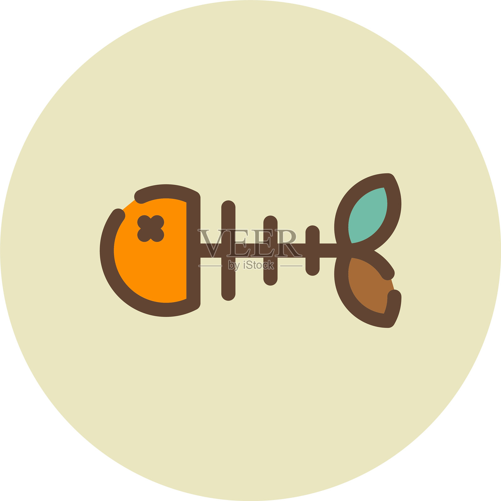 骨头图标插画图片素材