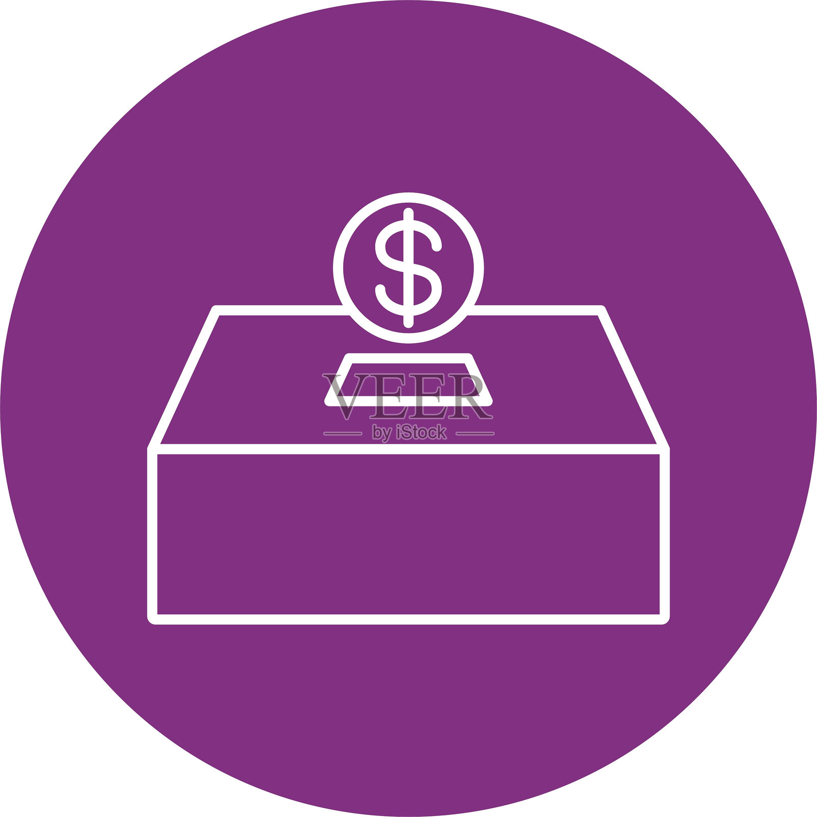 施舍线圈图标插画图片素材