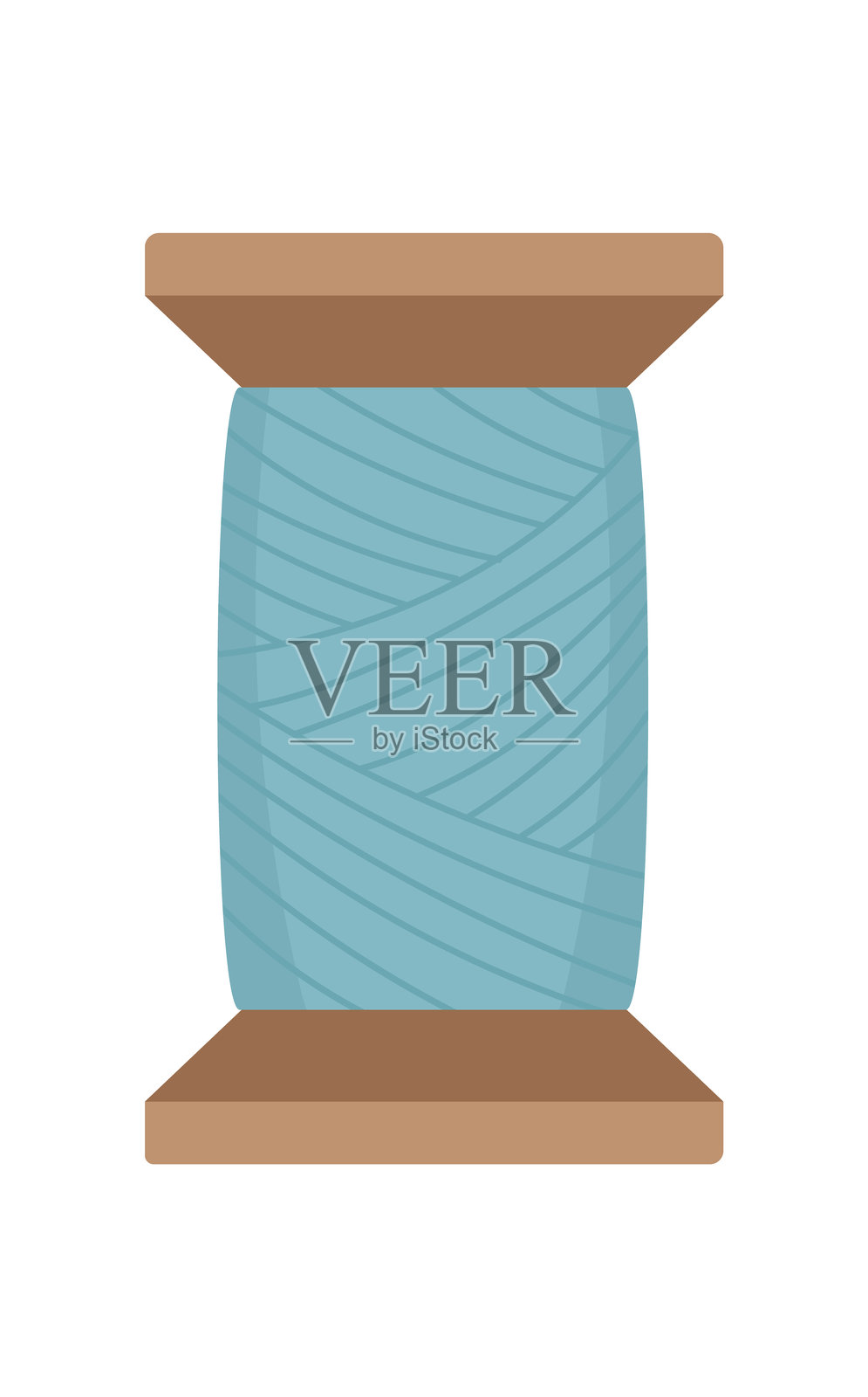 缝纫线轴标志插画图片素材